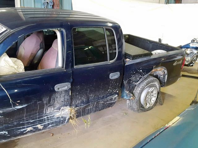 1D7HG38N04S770439 - 2004 DODGE DAKOTA QUA BLUE photo 10