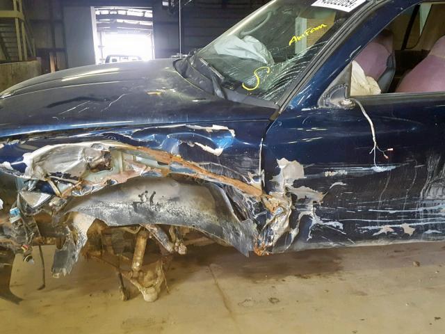 1D7HG38N04S770439 - 2004 DODGE DAKOTA QUA BLUE photo 9