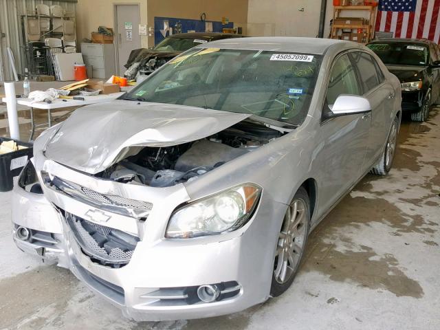 1G1ZE5E07AF189624 - 2010 CHEVROLET MALIBU LTZ ნაცრისფერი ფოტო 2