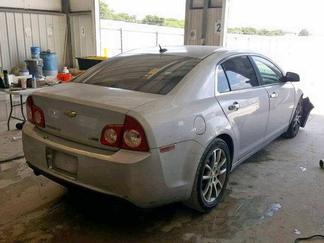 1G1ZE5E07AF189624 - 2010 CHEVROLET MALIBU LTZ ნაცრისფერი ფოტო 4
