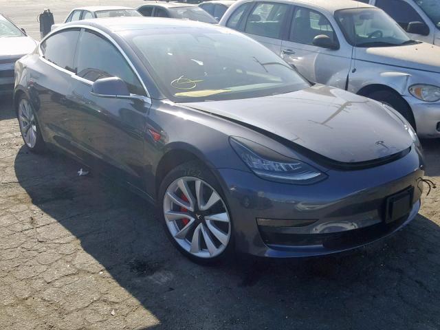 5YJ3E1EB5KF205929 - 2019 TESLA MODEL 3 GRAY photo 1