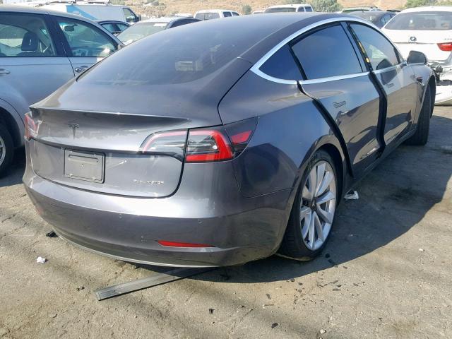 5YJ3E1EB5KF205929 - 2019 TESLA MODEL 3 GRAY photo 4