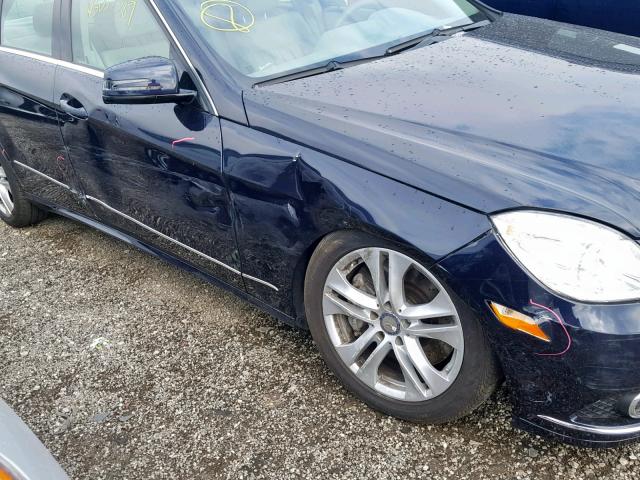 WDDHF9AB9BA359081 - 2011 MERCEDES-BENZ E 550 4MAT BLUE photo 9