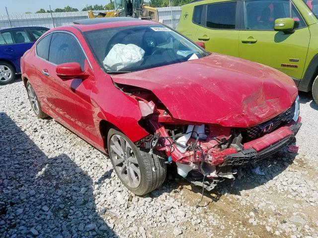 1HGCT2B89FA002689 - 2015 HONDA ACCORD EXL RED photo 1