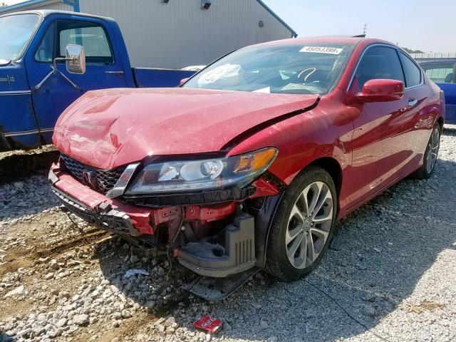 1HGCT2B89FA002689 - 2015 HONDA ACCORD EXL RED photo 2