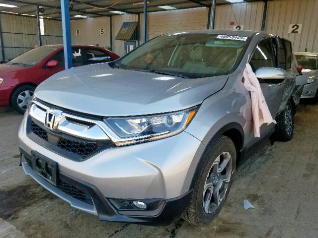 7FARW2H84JE021176 - 2018 HONDA CR-V EXL SILVER photo 2