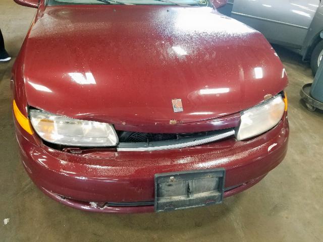 1G8JU82F8YY639484 - 2000 SATURN LW1 BURGUNDY photo 7