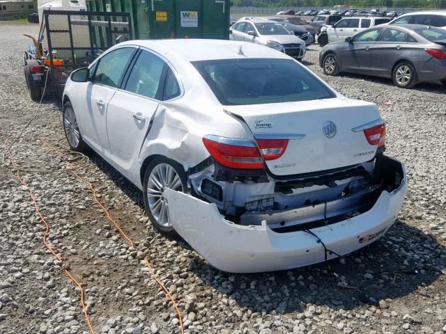 1G4PR5SK5D4207767 - 2013 BUICK VERANO CON WHITE photo 3