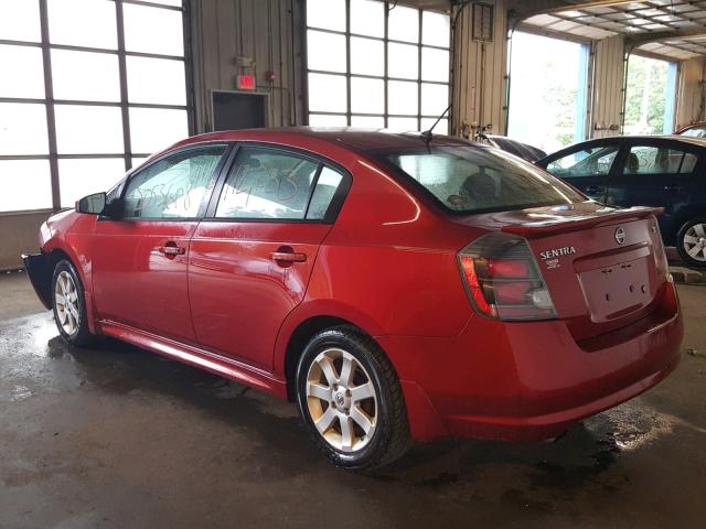 3N1AB6AP3AL670968 - 2010 NISSAN SENTRA 2.0 RED photo 3