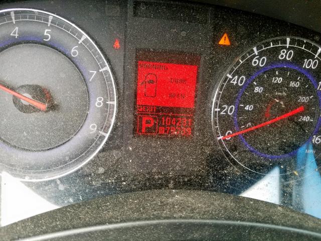 JN1AJ0HRXAM752256 - 2010 INFINITI EX35 BASE BLACK photo 8