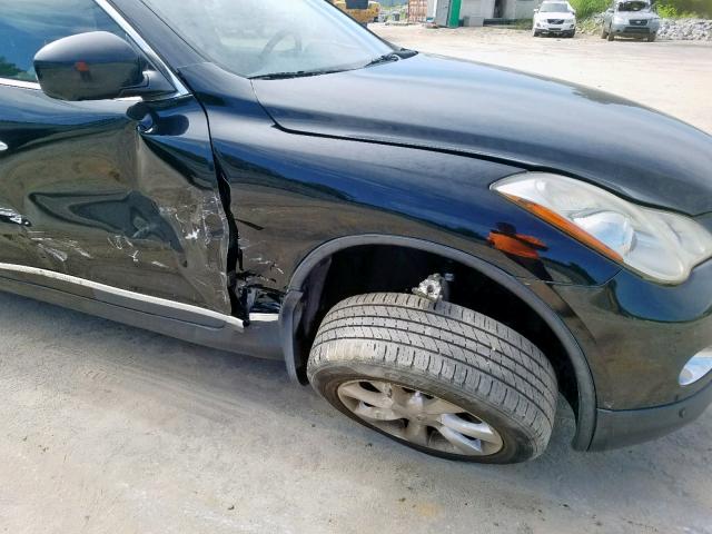 JN1AJ0HRXAM752256 - 2010 INFINITI EX35 BASE BLACK photo 9