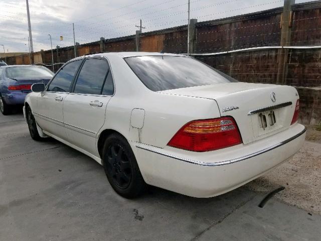 JH4KA96572C007668 - 2002 ACURA 3.5RL WHITE photo 3