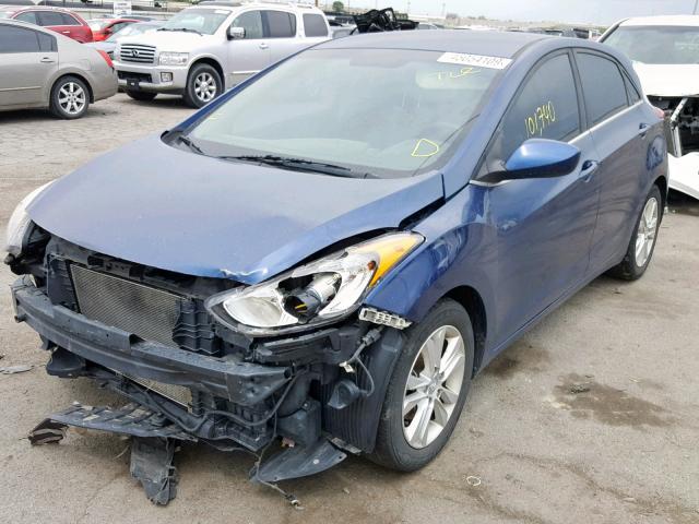 KMHD35LE2DU037641 - 2013 HYUNDAI ELANTRA GT BLUE photo 2