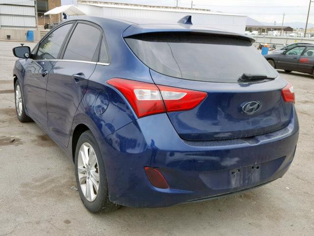 KMHD35LE2DU037641 - 2013 HYUNDAI ELANTRA GT BLUE photo 3