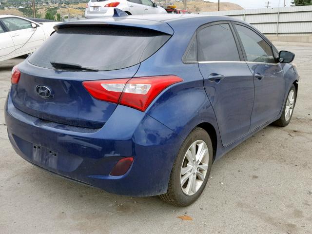 KMHD35LE2DU037641 - 2013 HYUNDAI ELANTRA GT BLUE photo 4