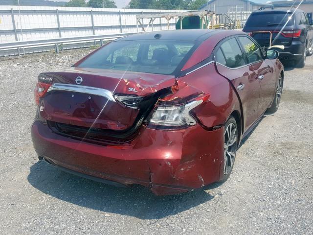 1N4AA6AP5HC383627 - 2017 NISSAN MAXIMA 3.5 BURGUNDY photo 4