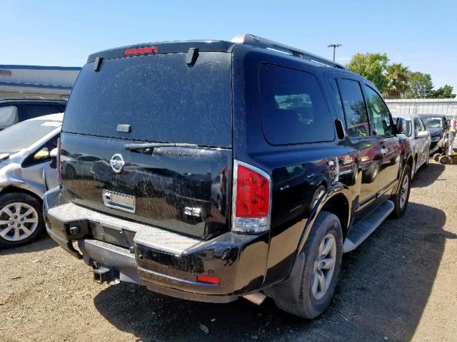 5N1AA0NC5AN611632 - 2010 NISSAN ARMADA SE BLACK photo 4