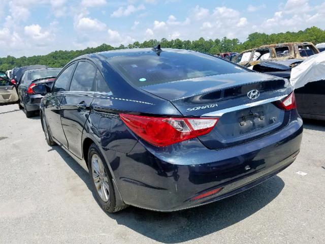 5NPEB4AC9BH291474 - 2011 HYUNDAI SONATA GLS BLACK photo 3