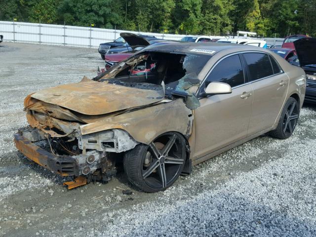 1G1ZH57B384209718 - 2008 CHEVROLET MALIBU 1LT GOLD photo 2