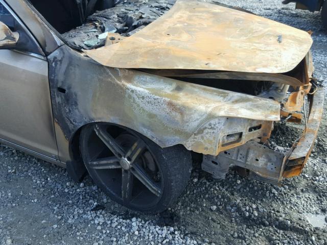 1G1ZH57B384209718 - 2008 CHEVROLET MALIBU 1LT GOLD photo 9