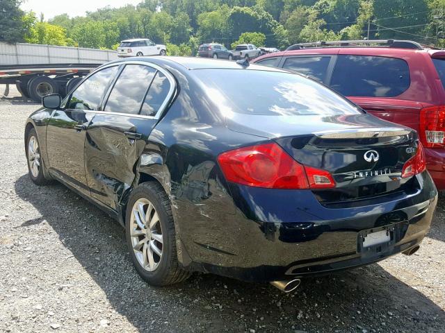 JNKCV61F79M053237 - 2009 INFINITI G37 BLACK photo 3