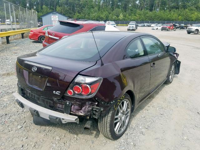 JTKDE167990286871 - 2009 TOYOTA SCION TC ბურგუნდია ფოტო 4