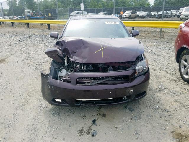 JTKDE167990286871 - 2009 TOYOTA SCION TC ბურგუნდია ფოტო 9