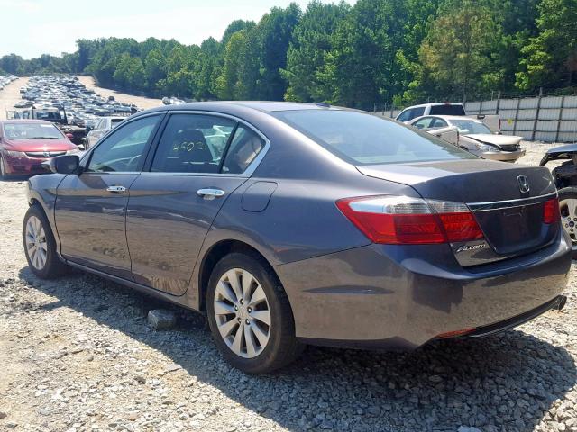 1HGCR2F89EA017474 - 2014 HONDA ACCORD EXL GRAY photo 3