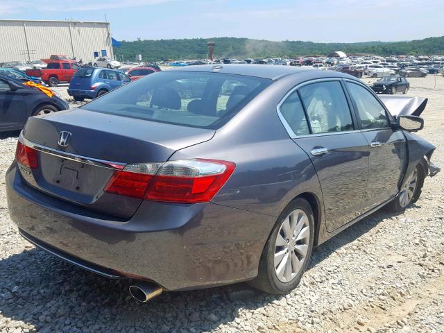 1HGCR2F89EA017474 - 2014 HONDA ACCORD EXL GRAY photo 4