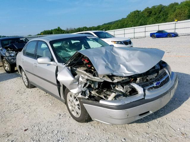 2G1WF52E549355636 - 2004 CHEVROLET IMPALA SILVER photo 1