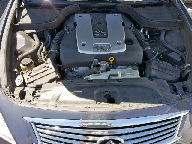 JN1CV6AP4CM625160 - 2012 INFINITI G37 BASE GRAY photo 7