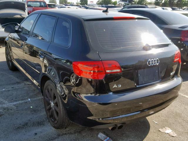 WAUHE78P59A134733 - 2009 AUDI A3 2.0T BLACK photo 3