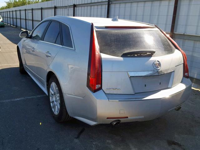 1G6DG8EG7A0130685 - 2010 CADILLAC CTS LUXURY SILVER photo 3