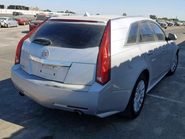 1G6DG8EG7A0130685 - 2010 CADILLAC CTS LUXURY SILVER photo 4