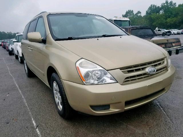 KNDMG4C35A6357327 - 2010 KIA SEDONA LX GOLD photo 1