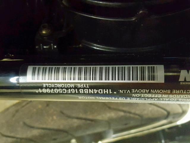 1HD4NBB16FC507981 - 2015 HARLEY-DAVIDSON XG750 BLUE photo 10