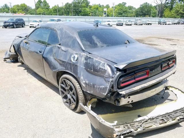 2C3CDZFJ8HH519377 - 2017 DODGE CHALLENGER GRAY photo 3