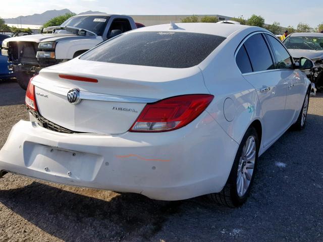 2G4GS5EK7C9205532 - 2012 BUICK REGAL PREM WHITE photo 4