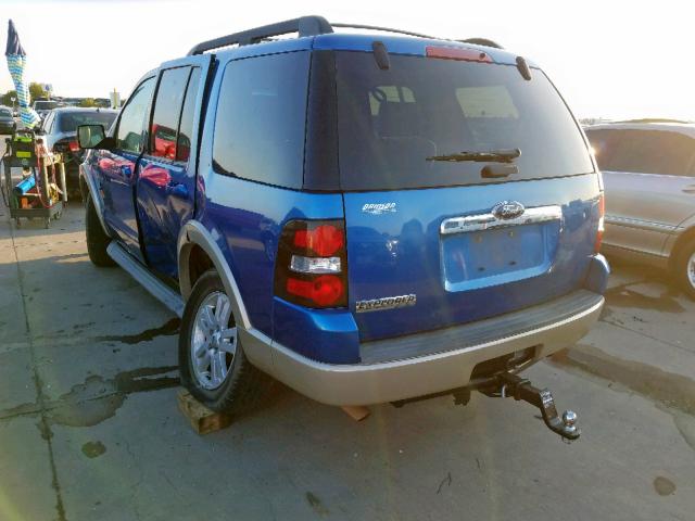 1FMEU6EE5AUA46060 - 2010 FORD EXPLORER E BLUE photo 3