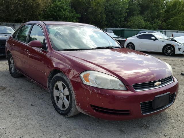 2G1WT58K469170079 - 2006 CHEVROLET IMPALA LT BURGUNDY photo 1