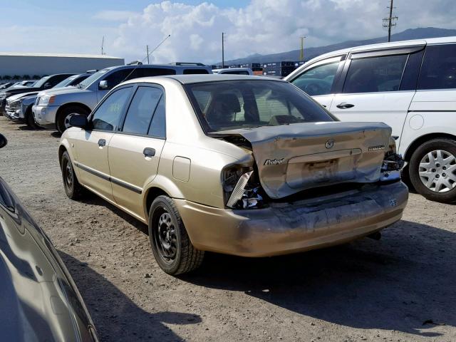 JM1BJ225730177904 - 2003 MAZDA PROTEGE DX GOLD photo 3