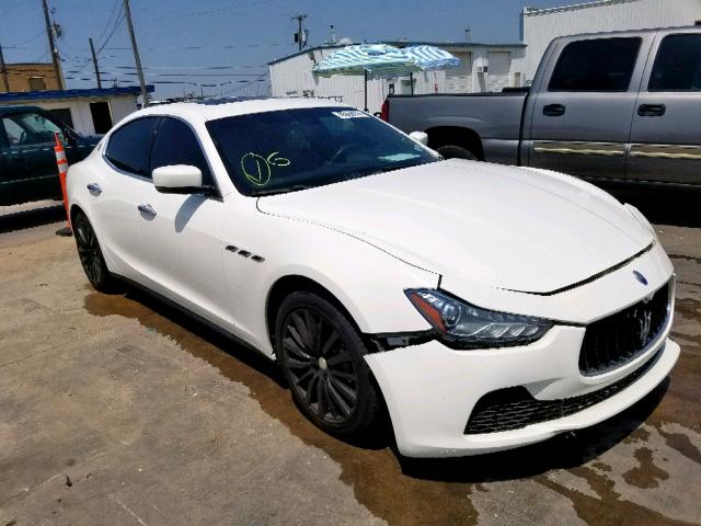 ZAM57XSA5G1173125 - 2016 MASERATI GHIBLI WHITE photo 1