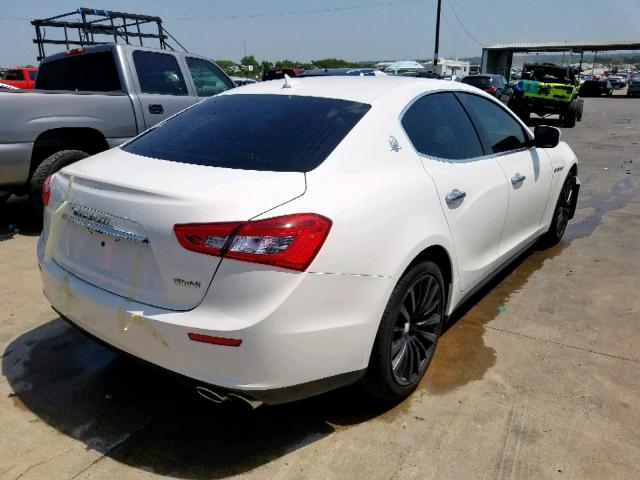 ZAM57XSA5G1173125 - 2016 MASERATI GHIBLI WHITE photo 4