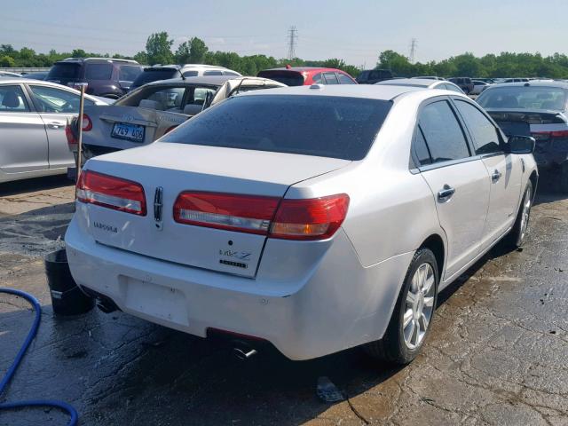 3LNDL2L37BR775999 - 2011 LINCOLN MKZ HYBRID WHITE photo 4