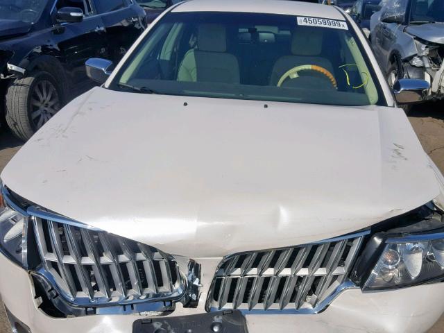 3LNDL2L37BR775999 - 2011 LINCOLN MKZ HYBRID WHITE photo 7