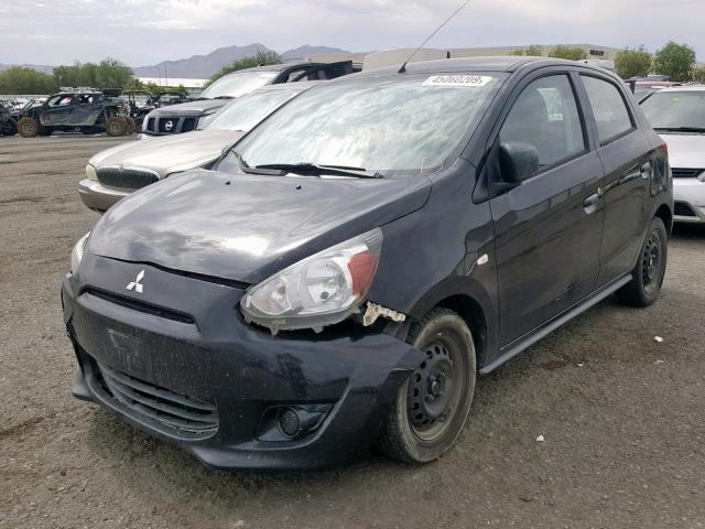 ML32A3HJ7EH007205 - 2014 MITSUBISHI MIRAGE DE BLACK photo 2