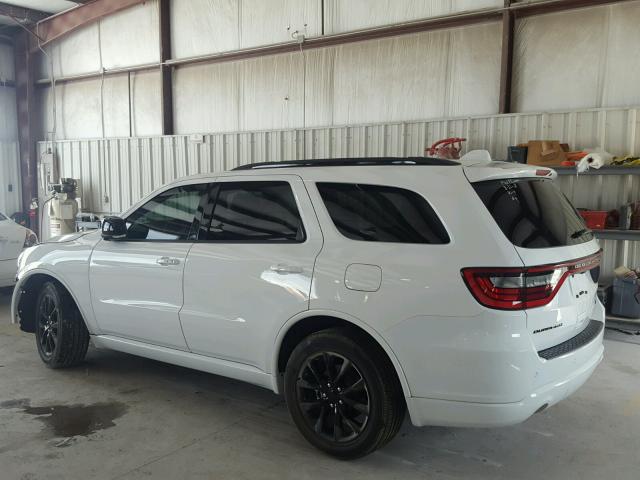 1C4RDHDG9JC145801 - 2018 DODGE DURANGO GT WHITE photo 3