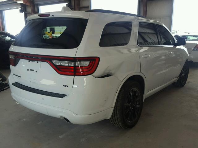 1C4RDHDG9JC145801 - 2018 DODGE DURANGO GT WHITE photo 4