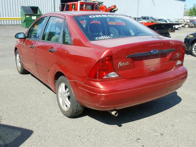 1FAHP34303W156440 - 2003 FORD FOCUS SE C RED photo 3