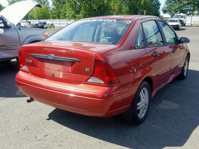 1FAHP34303W156440 - 2003 FORD FOCUS SE C RED photo 4
